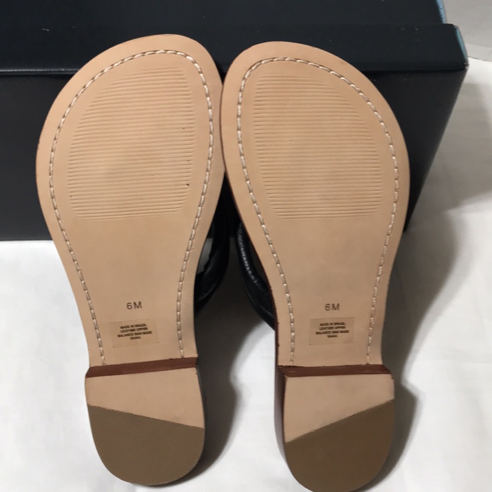 Bernardo Tilly Black Antique Calf leather sandals. Made in Brazil. NWT - Picture 5 of 7